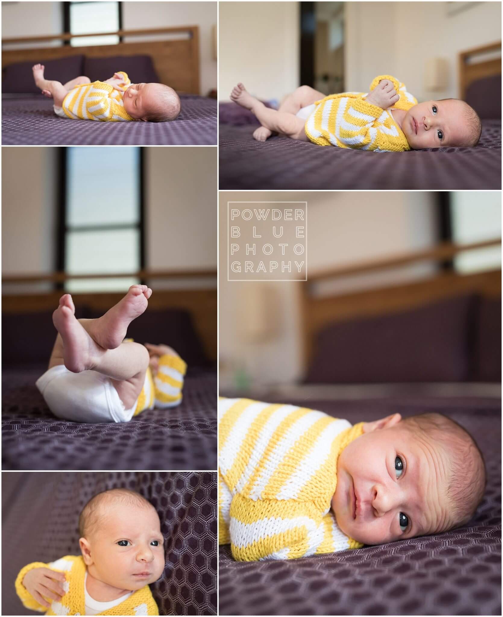 lifestyle newborn portrait with no props