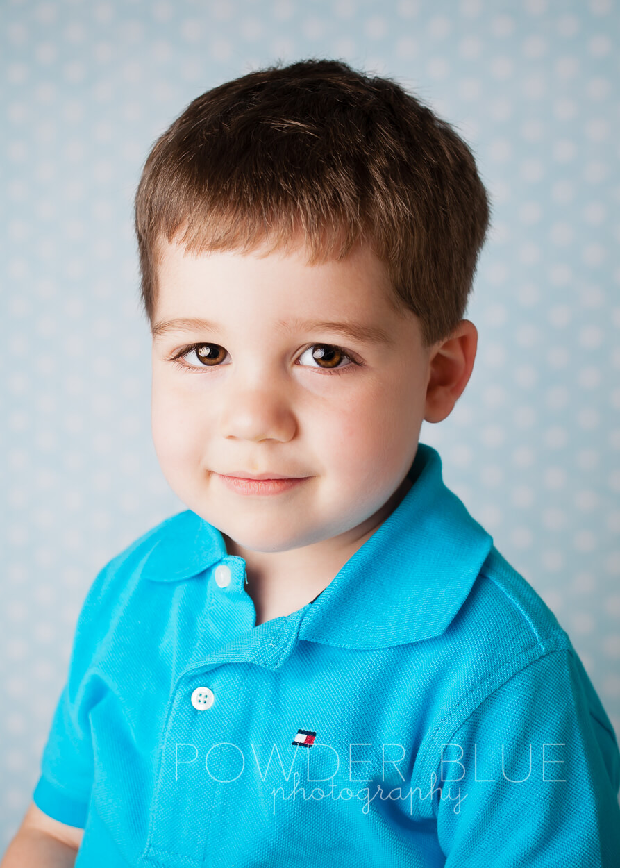 2 year old boy smiling