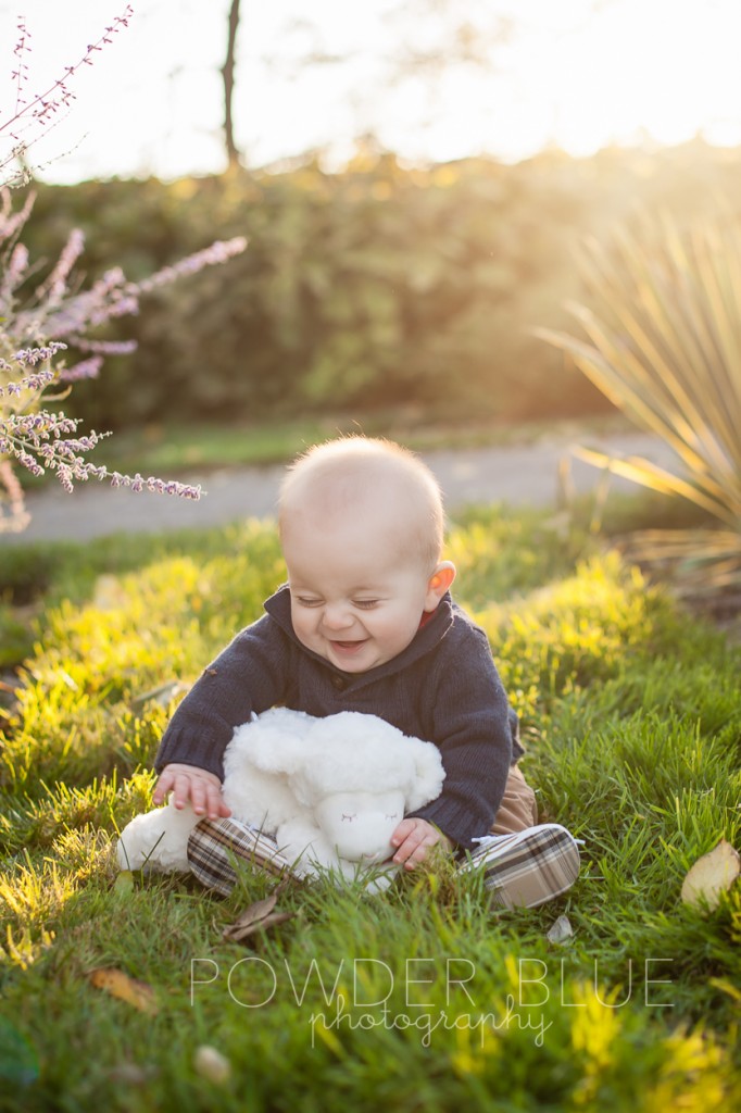 6 month old baby boy in front of phipps