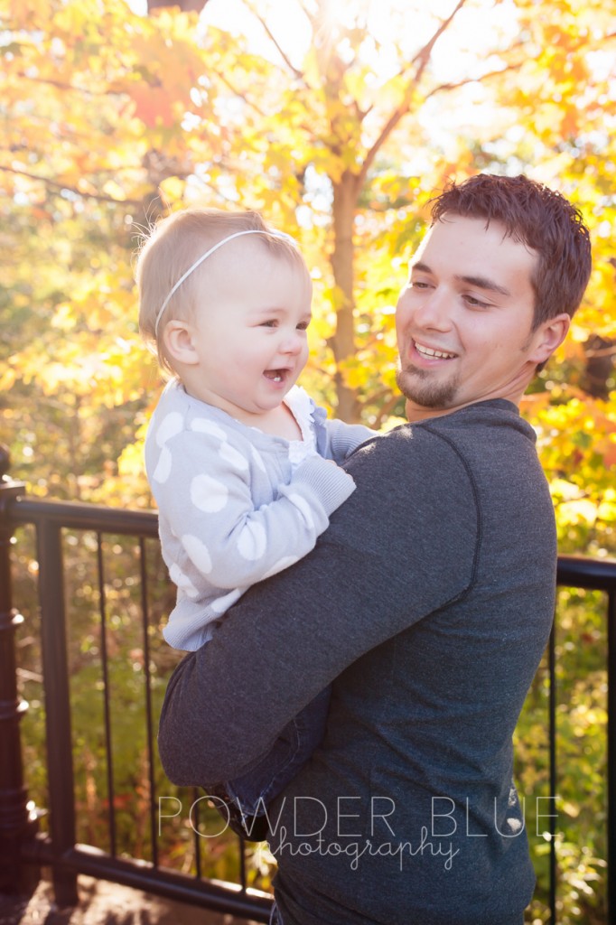 family portrait at schenley park with fall leaves in the background