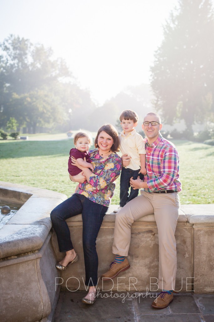 family portrait at mellon park walled garden in pittsburgh