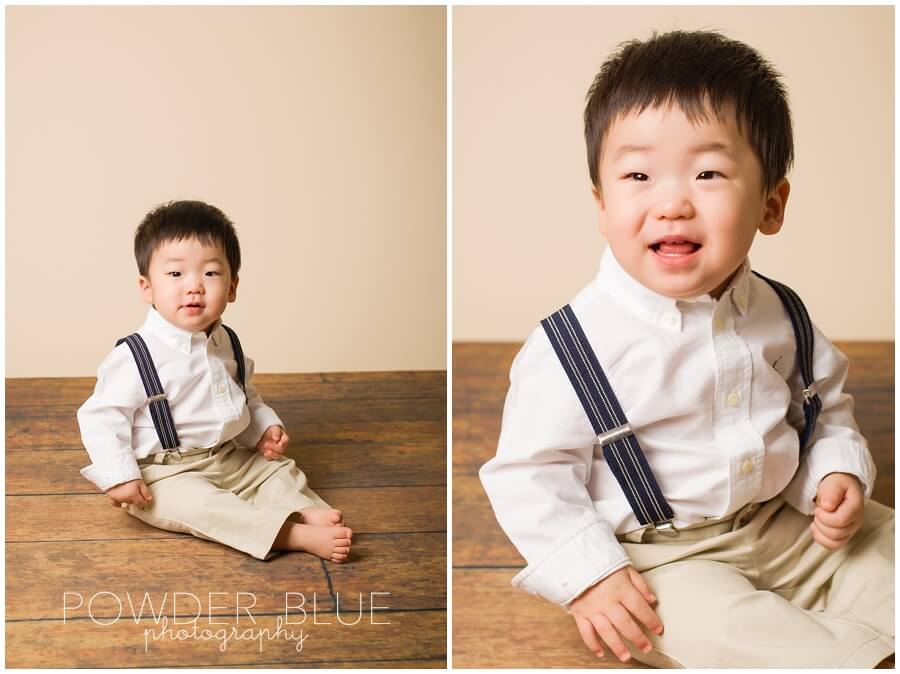 first birthday baby toddler studio portrait