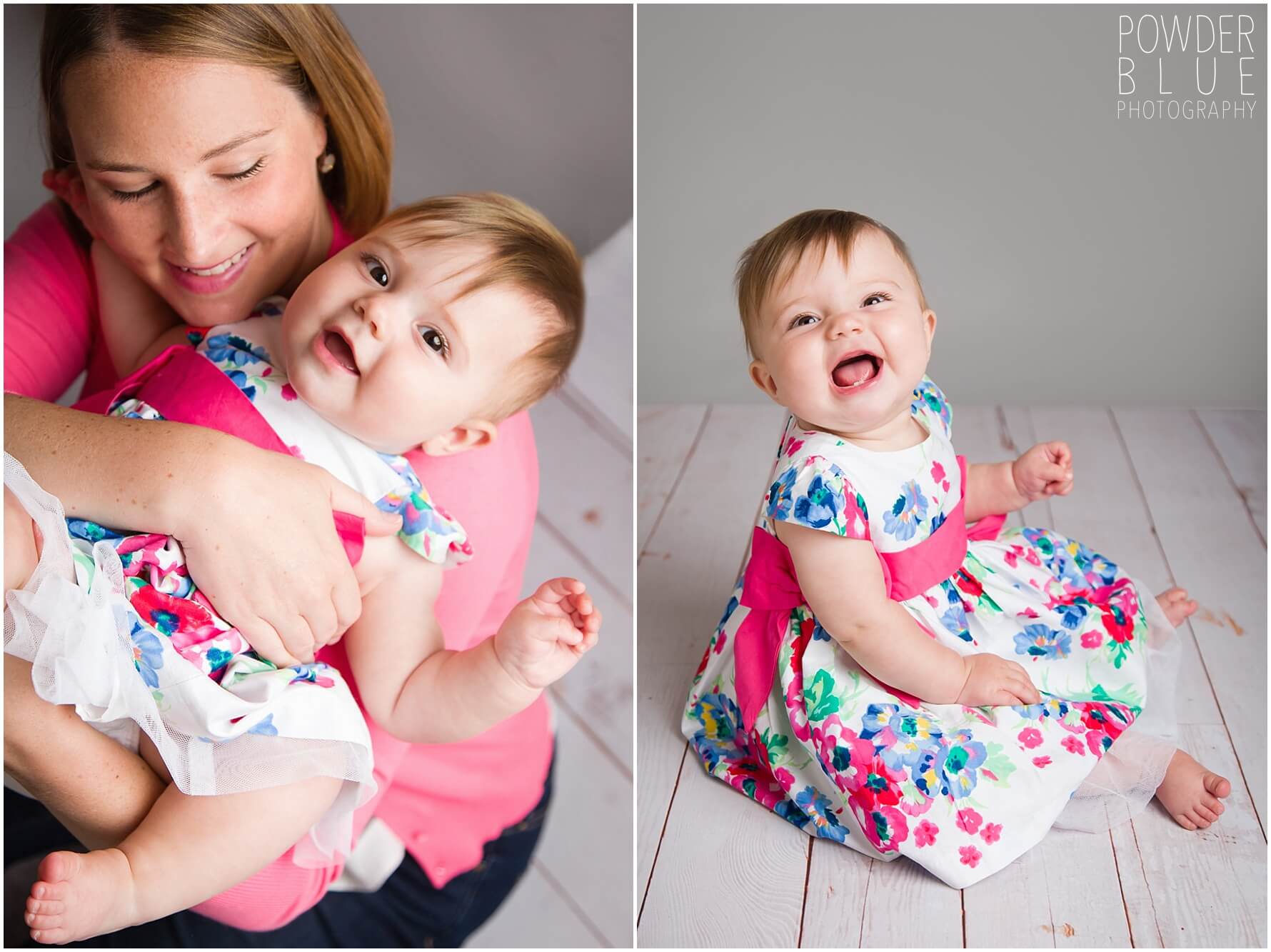 baby girl studio portrait in chirstening gown pittsburgh PA photographer