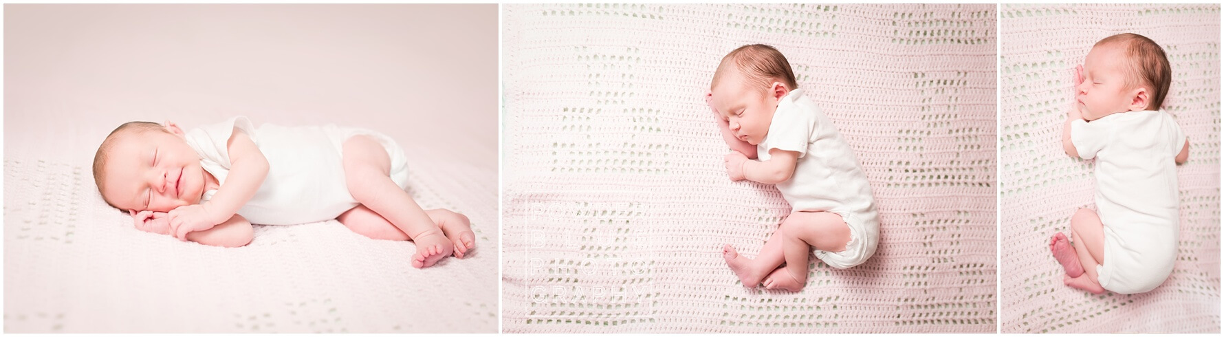 lifestyle newborn session in home colorful blankets pittsburgh