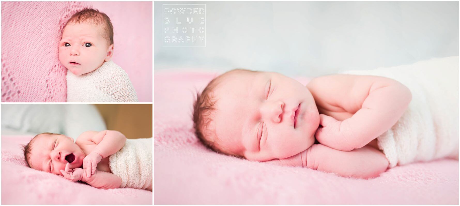 pittsburgh lifestyle newborn photographer in home newborn baby session pink baby girl