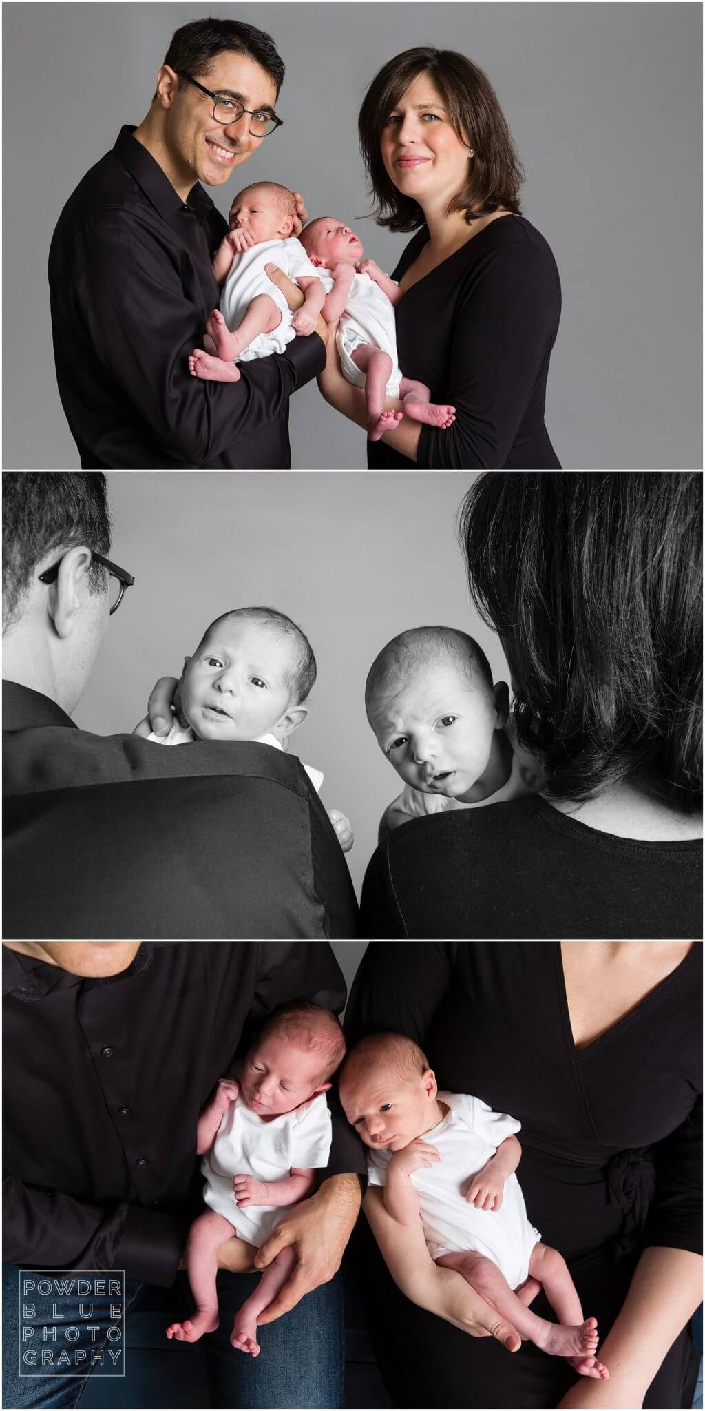 pittsburgh newborn twins photographer. studio portrait of newborn twins in pittsburgh.