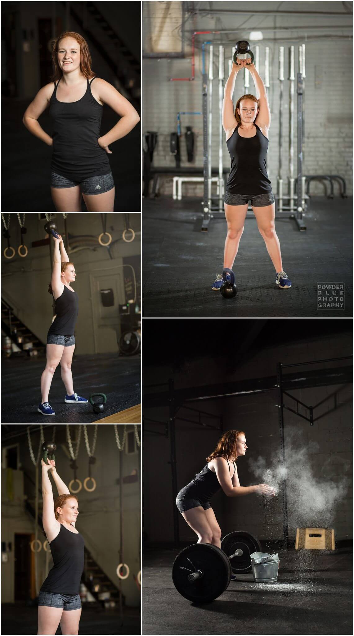 crossfit mt lebanon pittsburgh senior portrait inside of crossfit gym