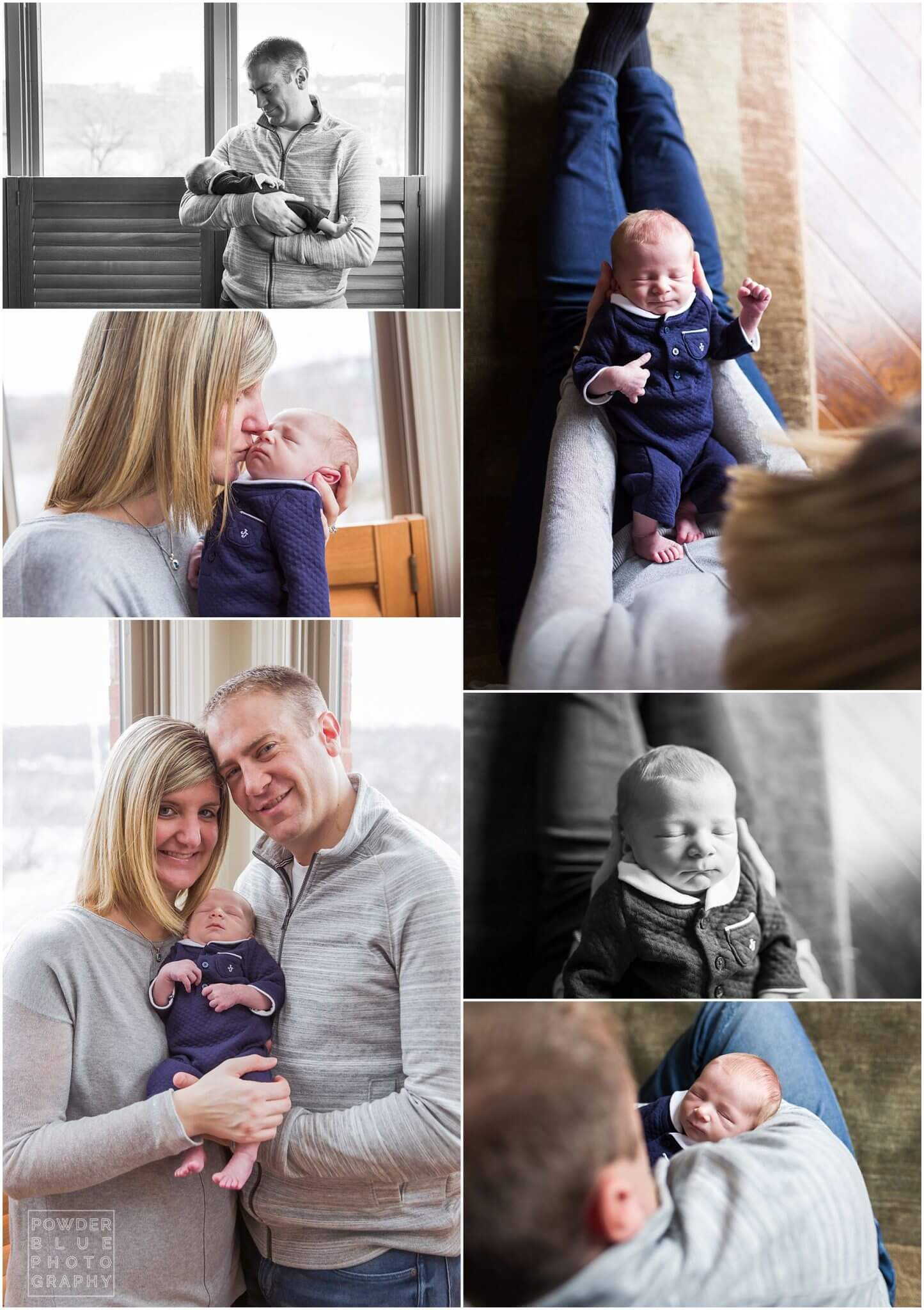 pittsburgh newborn photography session in home. baby boy born in pittsburgh, Sports nursery theme.