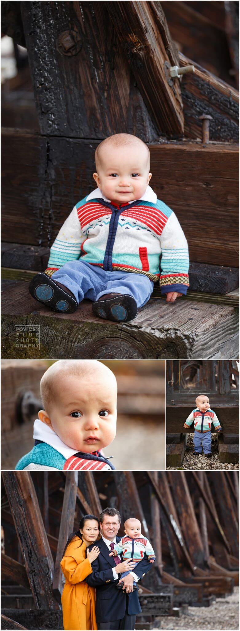 pittsburgh family photography session in strip district railroad location with the benter family. 