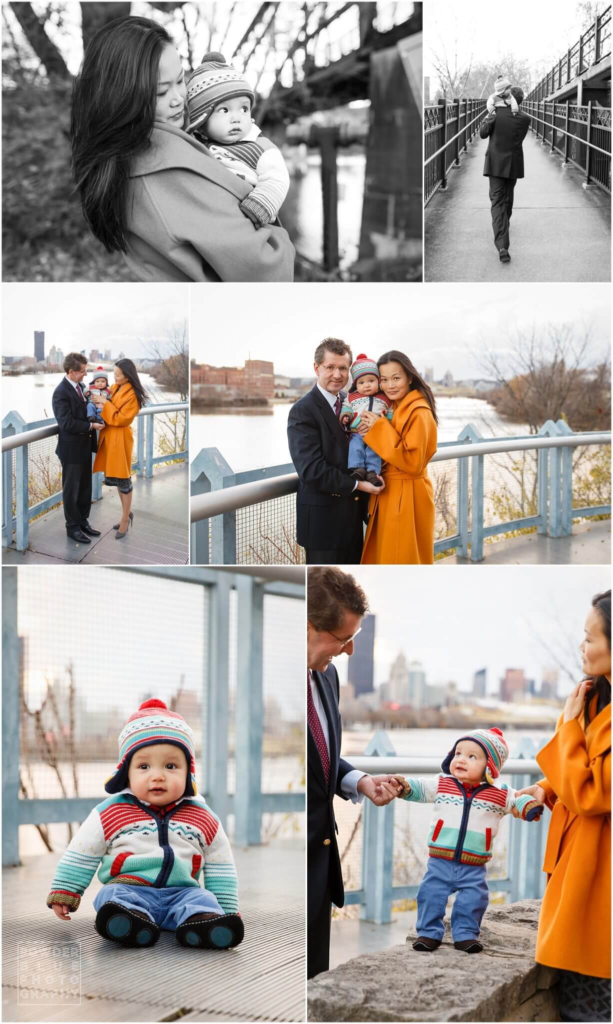 pittsburgh family photography session in strip district railroad location with the benter family. 