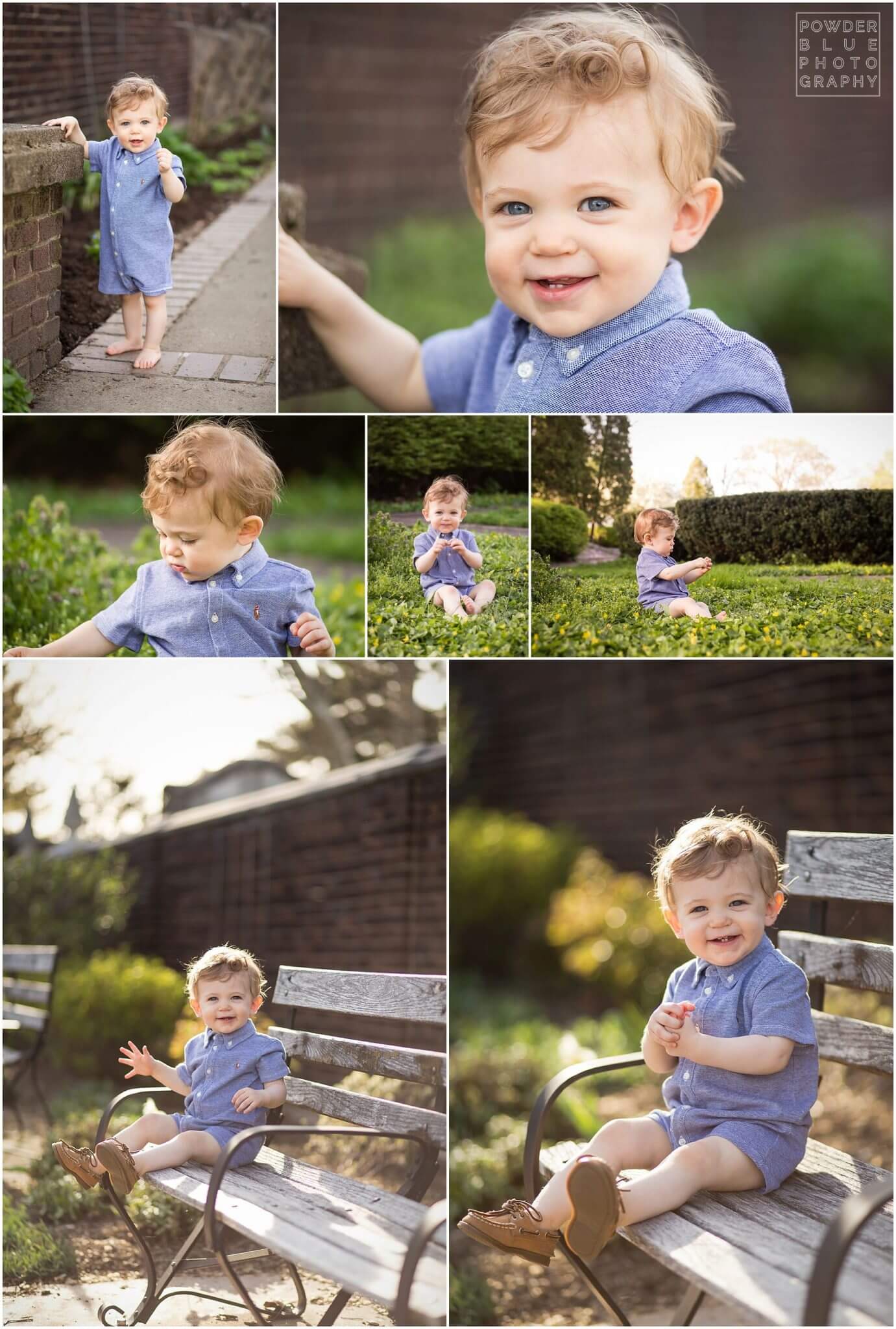 first year baby photography session at mellon park in pittsburgh.