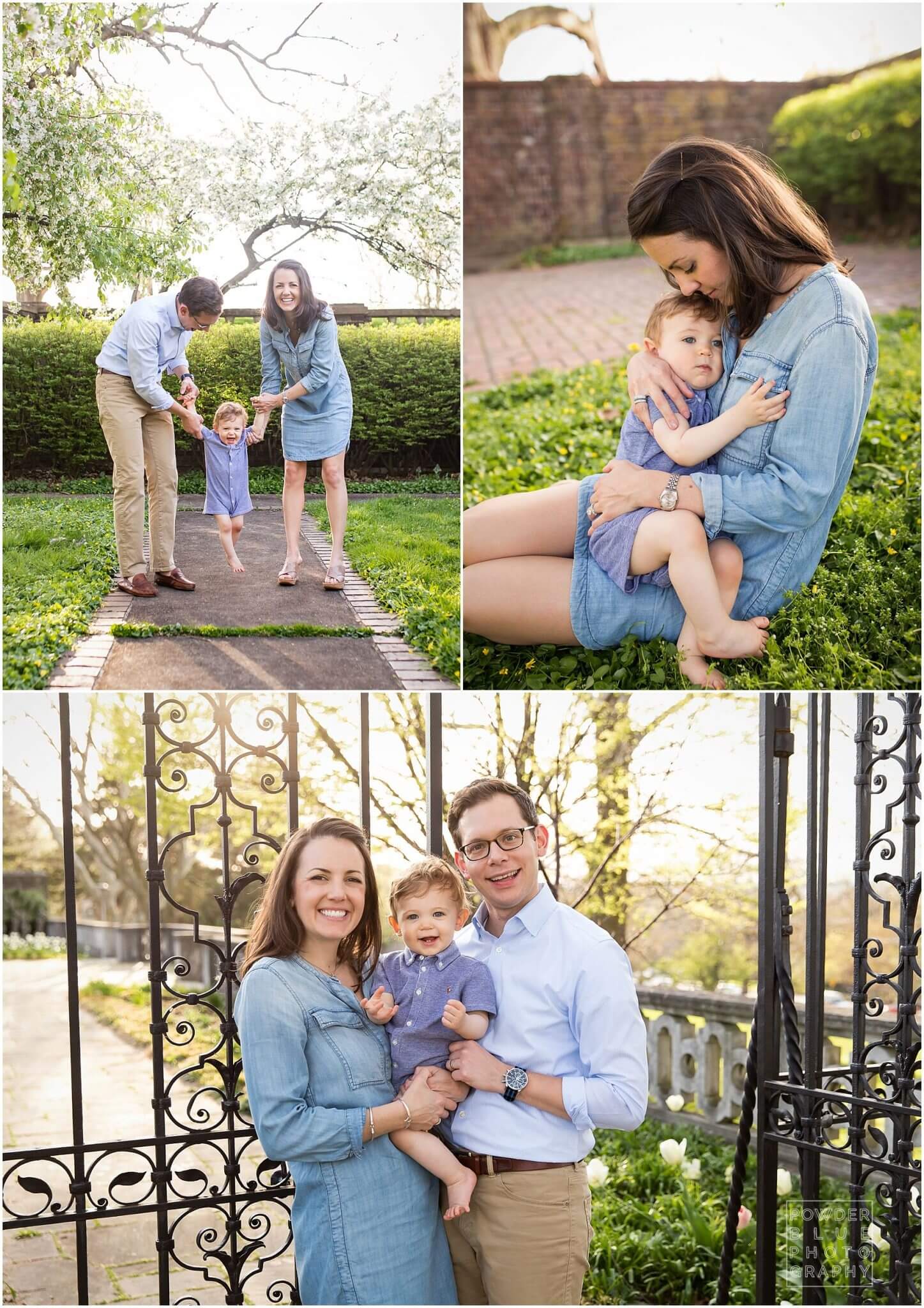 first year baby photography session at mellon park in pittsburgh.