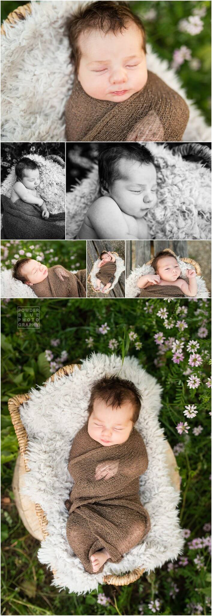 pittsburgh newborn photographer, family session outdoors with newborn baby. family of five. what to wear for outdoor newborn family portraits.