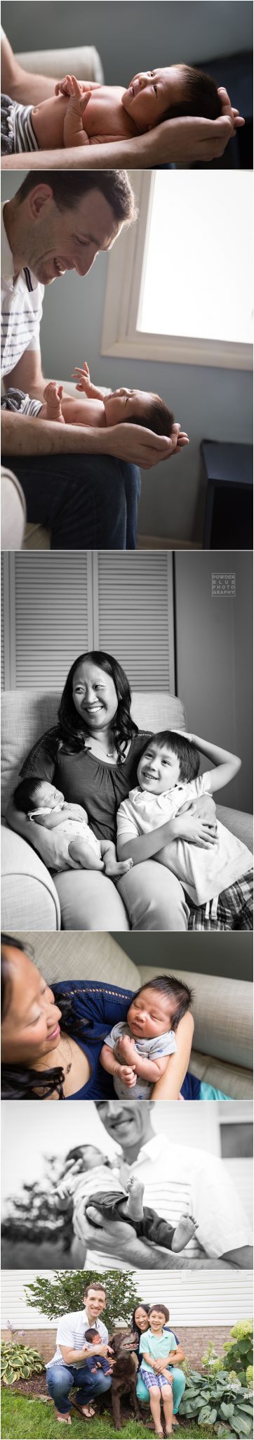 pittsburgh newborn photographer, baby on land of nod circle rug and pottery barn kids whale sheets. newborn baby no a bed with 5 year old brother. lifestyle newborn session in home. canon 24-70 mm l series lens.