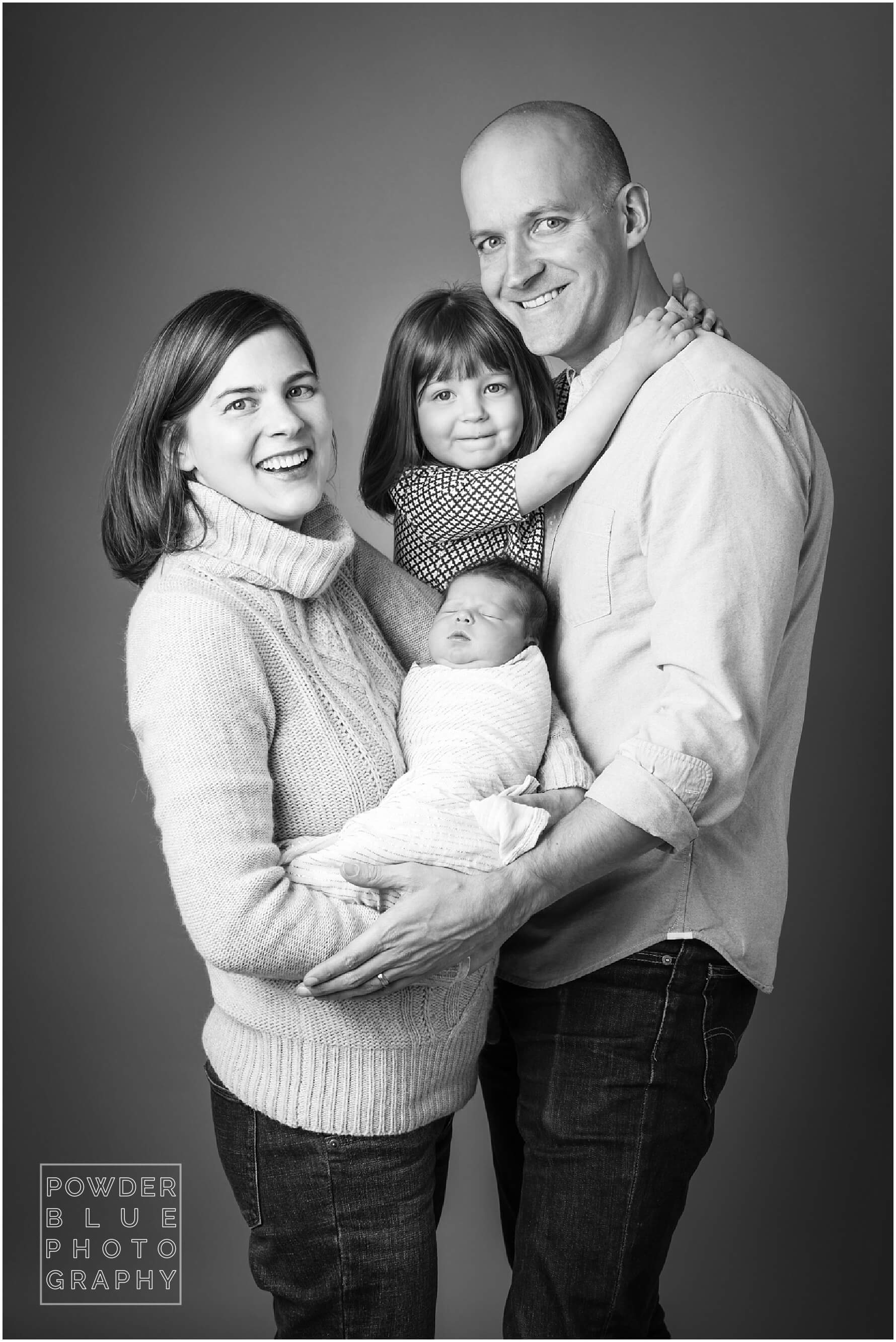 pittsburgh newborn photographer. simple, natural newborn portrait in studio on a white backdrop. baby girl. no props.