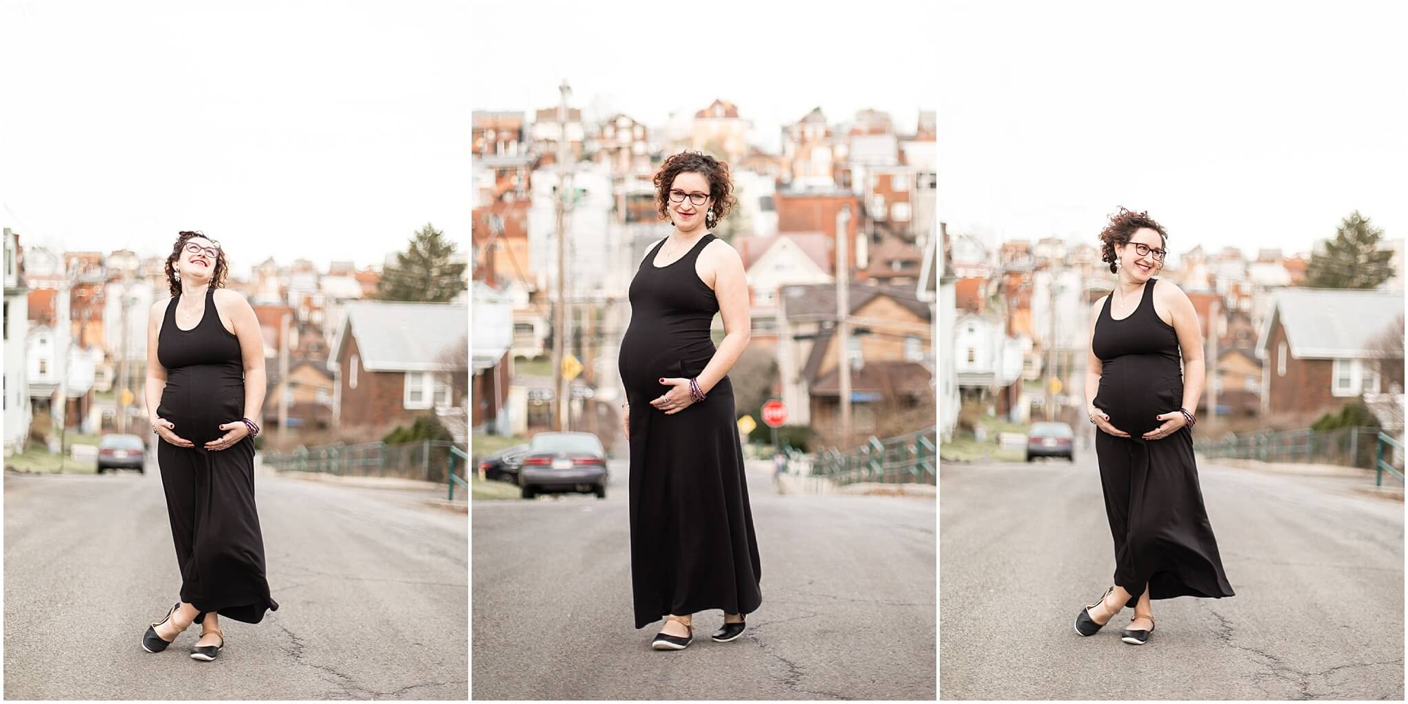 pittsburgh maternity photography session. brookline neighborhood. 7 months pregnant.