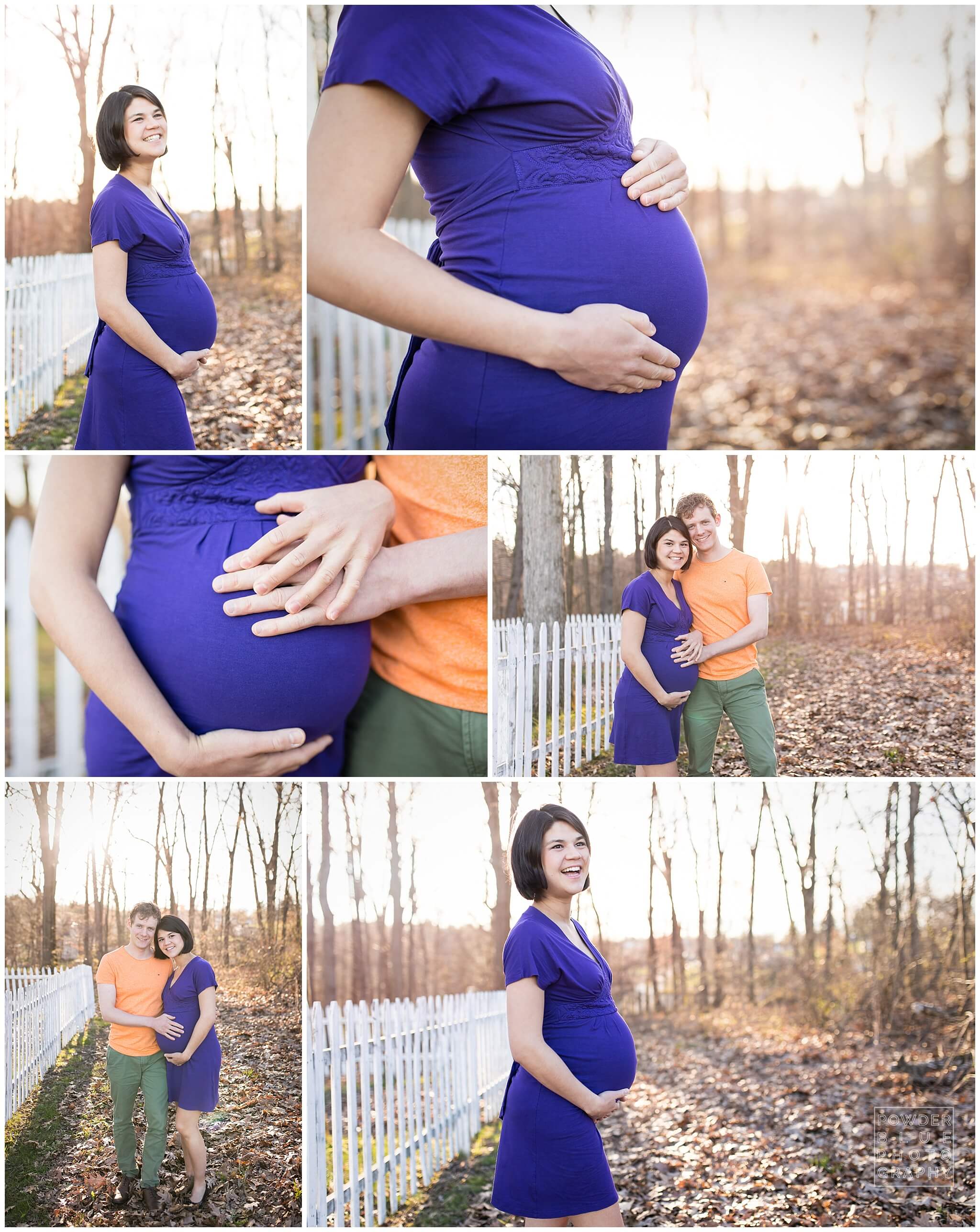 Pittsburgh maternity photography session at nature park.